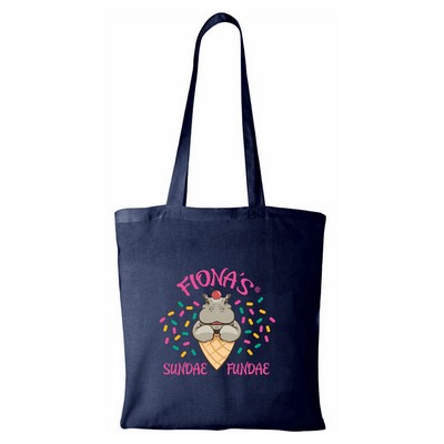 4 Oz. Canvas Convention Tote Bag with Shoulder Strap (15"x16")